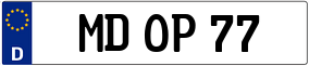 Trailer License Plate